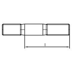 DIN 835 | Stahl 8.8 | M 10 x 30 mm | 100 Stück