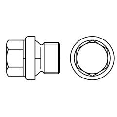 DIN 910 | G zyl. Rohrgewinde | 5/8 A inch | Edelstahl A4 | 10 Stück