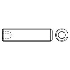 DIN 913 | Stahl 45 H galvanisch verzinkt | M 4 x 4 mm | 1000 Stück