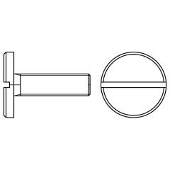 Flachkopfschrauben DIN 921 4.8/5.8 | M 5 x 6 mm | galvanisch verzinkt | 100 Stück
