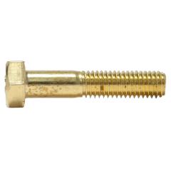 DIN 931, Sechskantschrauben mit Schaft M 8 x 40, Messing | 100 Stück