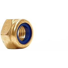 Sechskantmuttern DIN 985 (ISO 10511) | Messing | M 5 | 100 Stück