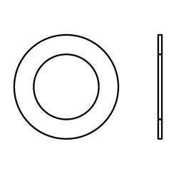 DIN 988 | Stahl | 130 x 160 x 3,5 mm | 50 Stück