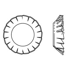 DIN 6798 | Edelstahl 1.4310 | 1000 Stück