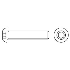 Flachkopfschrauben mit Innensechskant | ISO 7380-1 | M 16 x 45  | 50 Stück