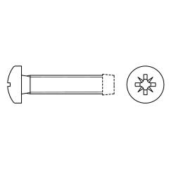 DIN 7500 C-Z | Stahl galvanisch verzinkt | M 2 x 12 mm | 1000 Stück