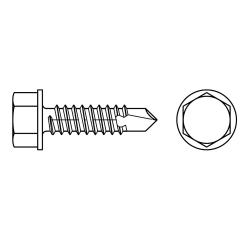 DIN 7504 Bohrschrauben, mit Blechschrauben-Gewinde | K 6,3 x100 | 100 Stück