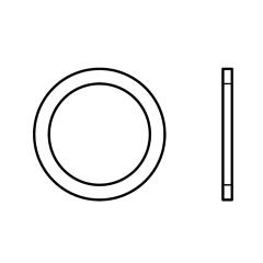 DIN 7603 | Flachdichtringe | 18 x 24 x 1,5 mm | Kupfer | 100 Stück