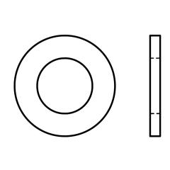 DIN 7989-1 | A4 | Scheiben für Stahlkonstruktionen | PK C | 22/24 x 39 x 8 | 50 Stück