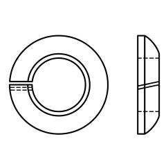 Federringe (Limesringe) | DIN 74361 | Federstahl Form C | Ø C 16,5 | 100 Stück
