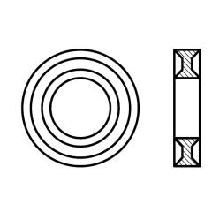 DUBO-Profilscheiben 299 | Kunststoff PA | M 4 x 2 mm | 100 Stück