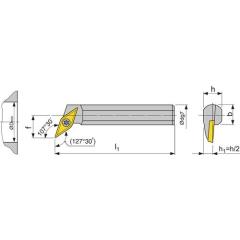 Bohrstange S25T-SVQCR 16 re.brün.TECWERK