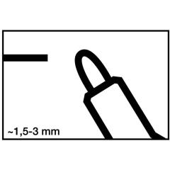 Whiteboardmarker 250 schwarz Strich-B.1,5-3mm Rundspitze EDDING | 10 Stück