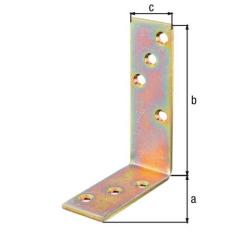 Balkenwinkel L120x80 mmmm B.35mm ungleichschenklig STA roh | 25 Stück