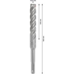 Hammerbohrer PRO SDS plus-5X - Ø 15 mm - Arbeits-L. 100 mm - Länge 160 mm SDS plus