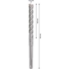 Hammerbohrer PRO SDS plus-5X - Ø 12 mm - Arbeits-L. 100 mm - Länge 160 mm SDS plus