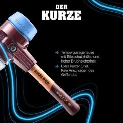 Schonhammer SIMPLEX L.325mm Kopf-D.80mm HO Stiel:ext.kurz HALDER