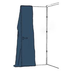 Schutzhülle SIMPROFLEX Türschutz B.125cm transp.L.240cm 10 St/Karton KIRCHNER