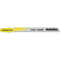Stichsägeblätter clean wood Nutz-L.74mm Zahnt.2,5mm HCS Z. geschl. 5St. umg.Z