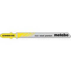 Stichsägeblätter clean wood premium Nutz-L.74mm Zahnt.1,7mm BiMetall Metabo