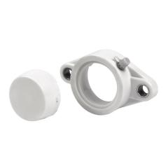 Flanschlagergehäuse TFL209 -WHITE 85 mm oval ZEN