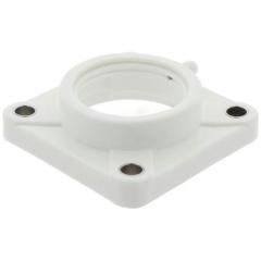 Flanschlagergehäuse TF204 -WHITE 47 mm viereckig ZEN