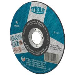 Trennscheibe BASIC D125x1mm ger.2in1 Bohr.22,23mm TYROLIT | 25 Stück