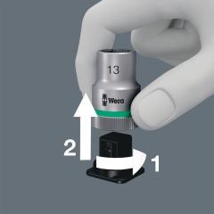 Steckschlüsselsatz 8100 SB HF 1 13-tlg.Innenvierkantant,3/8 Zoll Textilbox WERA