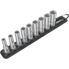 Steckschlüsseleinsatzset Belt B Deep 1 9-tlg.SW 8-19mm Antr.10mm (3/8) Zoll WERA