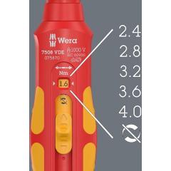 Drehmomentschraubendreher 7508 VDE Kraftform Safe-Torque Speed 9mm WERA