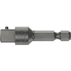 Adapter 870/4 Antriebs-6-KT.1/4 Zoll Abtriebs-4-KT.3/8Zoll CV-Molybdän stahlgrau