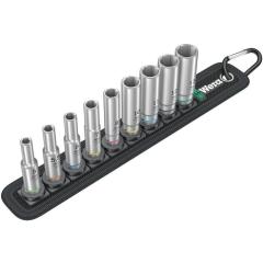 Steckschlüsseleinsatzset Belt A Deep 1 9-tlg.SW 5-13mm Antr.6,3mm (1/4)Zoll WERA