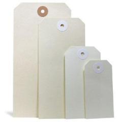 Etiketten m.Anhängeöse Maße 80x160mm Qualität 190g/qm altweiß TRANSPAK | 1000 Stück