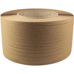 Umreifungsband Breite 12mm Länge 2000m Stärke 0,6mm Kraftpapier TRANSPAK | 2 Stück