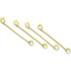 Blitzbinder Länge 120mm Draht gelb TRANSPAK | 5000 Stück