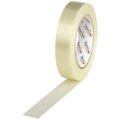 Filamentklebeband m.Längsfaden Breite 25mm Länge 50m S.100µ transparent XENIAL | 12 Stück