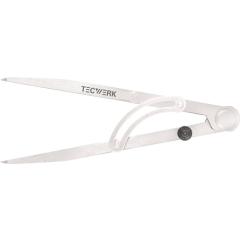 Spitzzirkel L.200mm m.Stellbogen TECWERK