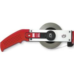 Rahmenbandmaß ERGOLINE L.50m Band-B.13mm B mm/cm EG II Alu.weiß Stahlmaßband BMI