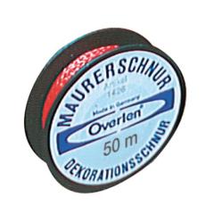 Fliesenlegerschnur 50m 10kg rot OVERMANN | 12 Stück