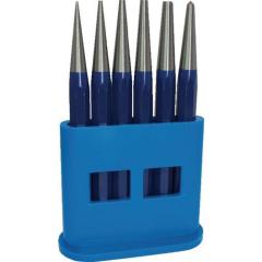 Durchtreibersatz 6tlg.1-2-3-4-5+Körner-D.4mm Ku.-Halter TECWERK