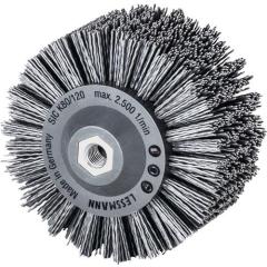 Rundbürste D.140mm M14 SiC Schleifborsten K.80 60mm 2500min-¹ LESSMANN