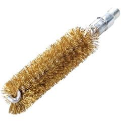 Rohrbürste L.115mm D.20mm Messingdraht gewellt Besatz-L.80mm LESSMANN