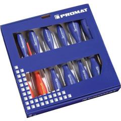 Schraubendrehersatz XXL 13-tlg.Schlitz/PH/PZD/TX Mehrkomponentengriffe TECWERK