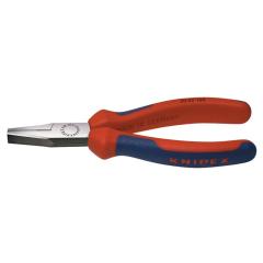 Flachzange Gesamt-L.160mm Kopf pol.schwarz atram.Comfort-Griff KNIPEX