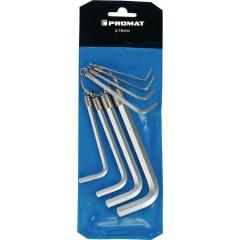 Winkelschraubendrehersatz 8-tlg.Ku.-Tasche SW 2-10mm TW