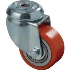 Lenkrolle D.50mm Trgf.120kg m.Rückenloch 11mm PU BS ROLLEN