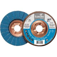 Fächerscheibe SLTT Z Power D.125mm K.40 fl.INOX ZK LUKAS | 10 Stück