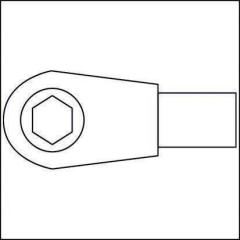 Einsteckumschaltknarre 6408 9x12mm 1/4  Spezialstahl HAZET