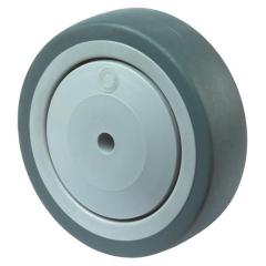 Ersatzrad D.125mm Trgf.100kg Gum.grau Achs-D.8mm Nabenl.36,5mm BS ROLLEN