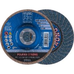 Fächerscheibe POLIFAN Z SGP STRONG STEEL D.125mm K.50 kon.INOX ZK PFERD | 10 Stück